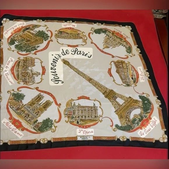 Souvenir de Paris Vintage Women Scarf